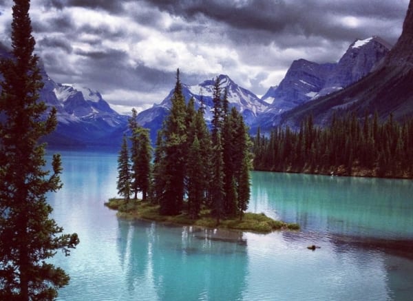 Spirit Island in Jasper National Park